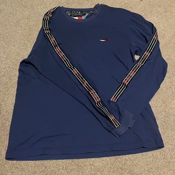 Vintage Tommy Hilfiger Long sleeve blue shirt - Picture 1 of 4